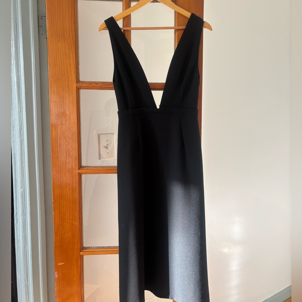 Vintage deep-V cocktail dress